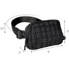 imageCC Belt Bag for Women Crossbody Fanny Pack with Adjustable Strap  Fashion Waist Pack Gifts BG4253 WhitePaddedBlack
