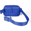imageCC Belt Bag for Women Crossbody Fanny Pack with Adjustable Strap  Fashion Waist Pack Gifts BG4253 WhitePaddedCobalt Blue