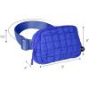 imageCC Belt Bag for Women Crossbody Fanny Pack with Adjustable Strap  Fashion Waist Pack Gifts BG4253 WhitePaddedCobalt Blue