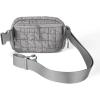 imageCC Belt Bag for Women Crossbody Fanny Pack with Adjustable Strap  Fashion Waist Pack Gifts BG4253 WhitePaddedGrey