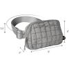 imageCC Belt Bag for Women Crossbody Fanny Pack with Adjustable Strap  Fashion Waist Pack Gifts BG4253 WhitePaddedGrey