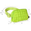 imageCC Belt Bag for Women Crossbody Fanny Pack with Adjustable Strap  Fashion Waist Pack Gifts BG4253 WhitePaddedLime