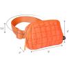 imageCC Belt Bag for Women Crossbody Fanny Pack with Adjustable Strap  Fashion Waist Pack Gifts BG4253 WhitePaddedOrange