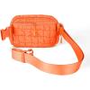 imageCC Belt Bag for Women Crossbody Fanny Pack with Adjustable Strap  Fashion Waist Pack Gifts BG4253 WhitePaddedOrange