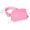 imageCC Belt Bag for Women Crossbody Fanny Pack with Adjustable Strap  Fashion Waist Pack Gifts BG4253 WhitePaddedPink