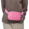 imageCC Belt Bag for Women Crossbody Fanny Pack with Adjustable Strap  Fashion Waist Pack Gifts BG4253 WhitePaddedPink