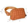 imageCC Belt Bag for Women Crossbody Fanny Pack with Adjustable Strap  Fashion Waist Pack Gifts BG4253 WhitePaddedRust