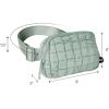 imageCC Belt Bag for Women Crossbody Fanny Pack with Adjustable Strap  Fashion Waist Pack Gifts BG4253 WhitePaddedSage