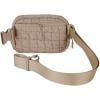imageCC Belt Bag for Women Crossbody Fanny Pack with Adjustable Strap  Fashion Waist Pack Gifts BG4253 WhitePaddedTaupe