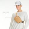 imageCC Belt Bag for Women Crossbody Fanny Pack with Adjustable Strap  Fashion Waist Pack Gifts BG4253 WhiteVegan Leather Woven  Camel