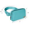 imageCC Belt Bag for Women Fanny Pack Crossbody Bags for Women Fashion Waist Packs with Adjustable Strap Gifts for Women BG4253 blackaqua blue