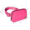 imageCC Belt Bag for Women Fanny Pack Crossbody Bags for Women Fashion Waist Packs with Adjustable Strap Gifts for Women BG4253 blackhot pink