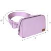 imageCC Belt Bag for Women Fanny Pack Crossbody Bags for Women Fashion Waist Packs with Adjustable Strap Gifts for Women BG4253 blacklavender