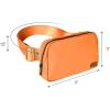 imageCC Belt Bag for Women Fanny Pack Crossbody Bags for Women Fashion Waist Packs with Adjustable Strap Gifts for Women BG4253 blackorange