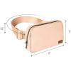 imageCC Belt Bag for Women Fanny Pack Crossbody Bags for Women Fashion Waist Packs with Adjustable Strap Gifts for Women BG4253 blackpale coral