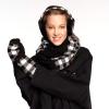 imageCC CC Super Thick Fuzzy Fleeced Lined Warm Winter Knitted Mittens GlovesBuffalo Plaid BlackWhite