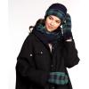 imageCC CC Super Thick Fuzzy Fleeced Lined Warm Winter Knitted Mittens GlovesBuffalo Plaid Hunter GreenNavy