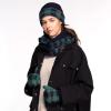 imageCC CC Super Thick Fuzzy Fleeced Lined Warm Winter Knitted Mittens GlovesBuffalo Plaid Hunter GreenNavy