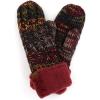 imageCC CC Super Thick Fuzzy Fleeced Lined Warm Winter Knitted Mittens GlovesMix Red