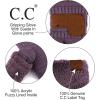 imageCC CC Super Thick Fuzzy Fleeced Lined Warm Winter Knitted Mittens GlovesSolid Violet