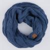 imageCC CC Winter Soft Matching Unisex Chunky Knit Cowl Loop Infinity ScarfDkdenimcc