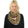 imageCC CC Winter Soft Matching Unisex Chunky Knit Cowl Loop Infinity ScarfLeopard