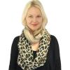 imageCC CC Winter Soft Matching Unisex Chunky Knit Cowl Loop Infinity ScarfLeopard Beige