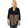 imageCC CC Winter Soft Matching Unisex Chunky Knit Cowl Loop Infinity ScarfLeopard Black