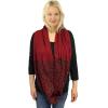 imageCC CC Winter Soft Matching Unisex Chunky Knit Cowl Loop Infinity ScarfLeopard Burgundy