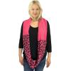imageCC CC Winter Soft Matching Unisex Chunky Knit Cowl Loop Infinity ScarfLeopard New Candy Pink