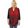 imageCC CC Winter Soft Matching Unisex Chunky Knit Cowl Loop Infinity ScarfLeopard Red
