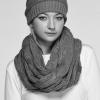 imageCC CC Winter Soft Matching Unisex Chunky Knit Cowl Loop Infinity ScarfLt Mel Greycc