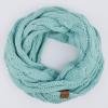 imageCC CC Winter Soft Matching Unisex Chunky Knit Cowl Loop Infinity ScarfMint Amazon