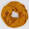 imageCC CC Winter Soft Matching Unisex Chunky Knit Cowl Loop Infinity ScarfMustard