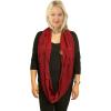imageCC CC Winter Soft Matching Unisex Chunky Knit Cowl Loop Infinity ScarfSolid Burgundy