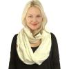 imageCC CC Winter Soft Matching Unisex Chunky Knit Cowl Loop Infinity ScarfSolid Ivory