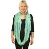 imageCC CC Winter Soft Matching Unisex Chunky Knit Cowl Loop Infinity ScarfSolid Mint