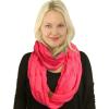 imageCC CC Winter Soft Matching Unisex Chunky Knit Cowl Loop Infinity ScarfSolid New Candy Pink