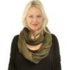 imageCC CC Winter Soft Matching Unisex Chunky Knit Cowl Loop Infinity ScarfSolid New Olive