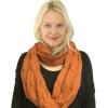imageCC CC Winter Soft Matching Unisex Chunky Knit Cowl Loop Infinity ScarfSolid Rust