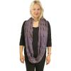 imageCC CC Winter Soft Matching Unisex Chunky Knit Cowl Loop Infinity ScarfSolid Violet