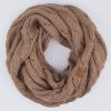 imageCC CC Winter Soft Matching Unisex Chunky Knit Cowl Loop Infinity ScarfTaupe