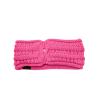 imageCC Cable Knit Fuzzy Lined Ear Warmer Ponytail Pony Headband BlackCandy Pink