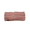 imageCC Cable Knit Fuzzy Lined Ear Warmer Ponytail Pony Headband BlackIndi Pink