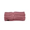 imageCC Cable Knit Fuzzy Lined Ear Warmer Ponytail Pony Headband BlackMauve