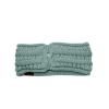 imageCC Cable Knit Fuzzy Lined Ear Warmer Ponytail Pony Headband BlackMint