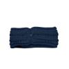 imageCC Cable Knit Fuzzy Lined Ear Warmer Ponytail Pony Headband BlackNavy