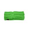 imageCC Cable Knit Fuzzy Lined Ear Warmer Ponytail Pony Headband BlackNeon Lime
