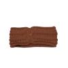 imageCC Cable Knit Fuzzy Lined Ear Warmer Ponytail Pony Headband BlackRust