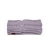 imageCC Cable Knit Fuzzy Lined Ear Warmer Ponytail Pony Headband BlackViolet